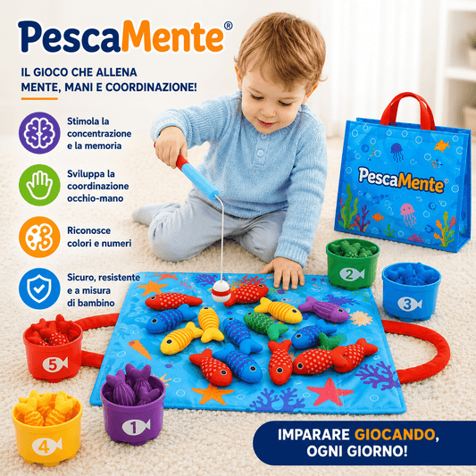 Pescamente® Il Gioco di Pesca Educativo per Bambini